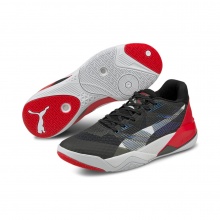 Puma Hallen-Indoorschuhe Eliminate Power Nitro schwarz/rot Herren